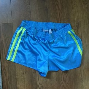 Victoria’s Secret Blue Satin PJs Pajama Shorts XS